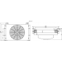 CHŁODNICA OLEJU HYDRAULICZNEGO 200 l/min DC 12V