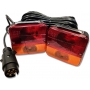 LAMPY ŚWIATŁA 9,5m + 2,5m 7 PIN LAWETY PRZYCZEP