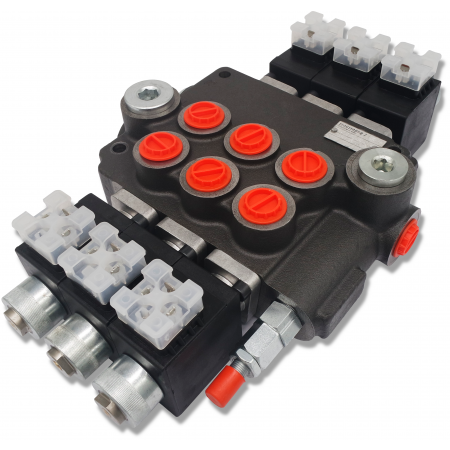 ROZDZIELACZ HYDRAULICZNY 3 SEK 80L ELEKTRYCZNY 12V
