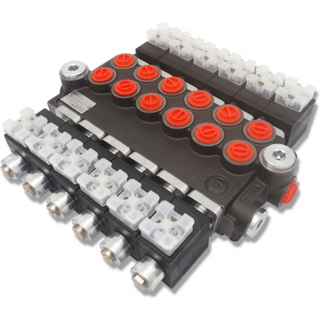 ROZDZIELACZ HYDRAULICZNY 6 SEK 50L ELEKTRYCZNY 12V BADESTNOST