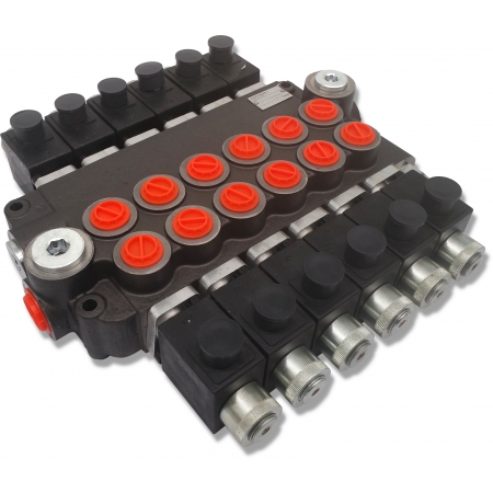 ROZDZIELACZ HYDRAULICZNY 6 SEK 80L ELEKTRYCZNY 12V BADESTNOST