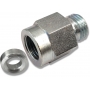 PRZYŁĄCZE ZŁĄCZE MANOMETRU 63mm A-B GW 1/4 - GZ 12