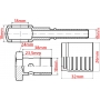 5x ZAKUWKA OCZKOWA M18 DN10 Z TULEJĄ + ŚRUBA M18x1,5 BANJO