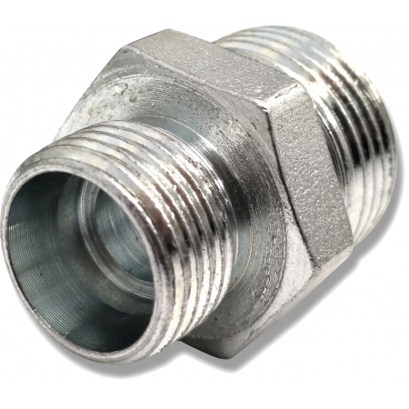 ZŁĄCZE HYDRAULICZNE NYPEL B-B M16x1,5 - BSP G1/2''