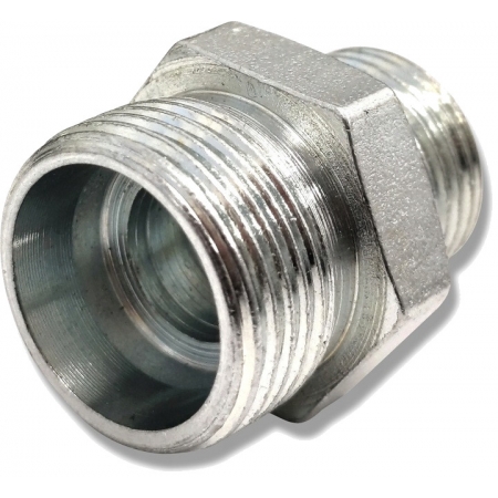 ZŁĄCZE HYDRAULICZNE NYPEL B-B M16x1,5 - BSP G1/2''