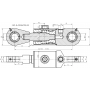 MOCNY SIŁOWNIK HYDRAULICZNY CYLINDER SKOK 1250 MM