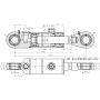 SIŁOWNIK HYDRAULICZNY 63x36 SKOK 160 + MOCOWANIA
