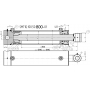 SIŁOWNIK HYDRAULICZNY SMT1G 100x50 SKOK 800 2-STR