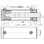 MOCNY SIŁOWNIK CYLINDER HYDRAULICZNY SMTG 100x50 SKOK 200