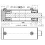 MOCNY SIŁOWNIK CYLINDER HYDRAULICZNY SMTG 100x50 SKOK 800