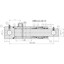 SIŁOWNIK CYLINDER HYDRAULICZNY TŁOK SKOK 400 SMN1G 40x400