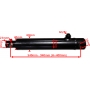 SIŁOWNIK CYLINDER HYDRAULICZNY TŁOK SKOK 400 SMN1G 40x400