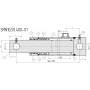 SIŁOWNIK CYLINDER HYDRAULICZNY TŁOK SKOK 400 SMN1G 50x400