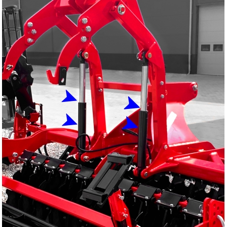 SIŁOWNIK HYDRAULICZNY TŁOK 50x40 SKOK 250 U25 JEDNOSTRONNY