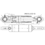 SIŁOWNIK HYDRAULICZNY TŁOK 50x40 SKOK 250 U25 JEDNOSTRONNY