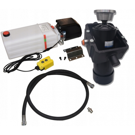 Zestaw Hydrauliczny HYDRAULIKA KIPRA 3,9m 3 STRONY 24V SIŁOWNIK 1200 10T