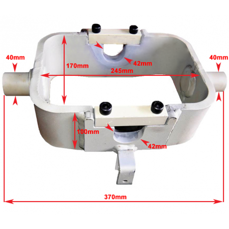 SIŁOWNIK HYDRAULICZNY 1320 D-47 D-50 + ZAWÓR ODCINAJĄCY