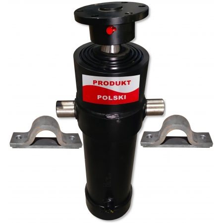 SIŁOWNIK HYDRAULICZNY PRZYCZEP 1600mm 12T WYWRÓT NA TYŁ + MOCOWANIA