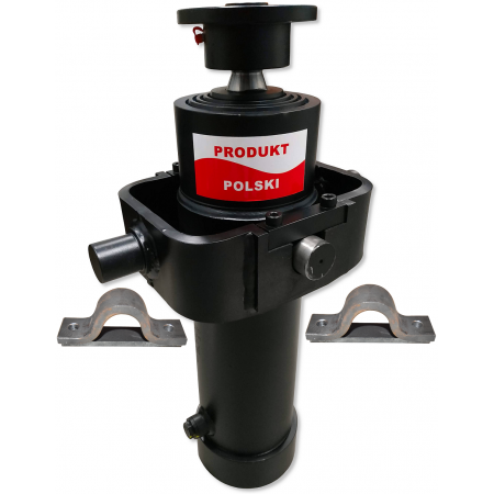 SIŁOWNIK HYDRAULICZNY PRZYCZEP 1700mm 12T WYWRÓT NA 3 STRONY + MOCOWANIA
