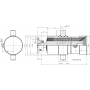 SIŁOWNIK HYDRAULICZNY PRZYCZEP 1700mm 12T WYWRÓT NA TYŁ + MOCOWANIA