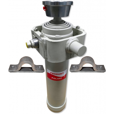 SIŁOWNIK HYDRAULICZNY PRZYCZEP 2000mm 10T WYWRÓT NA 3 STRONY + MOCOWANIA