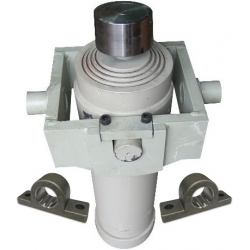 SIŁOWNIK HYDRAULICZNY PRZYCZEP 2000mm 24T WYWRÓT NA 3 STRONY + MOCOWANIA