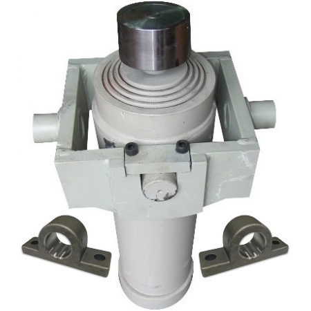 SIŁOWNIK HYDRAULICZNY PRZYCZEP 2000mm 24T WYWRÓT NA 3 STRONY + MOCOWANIA