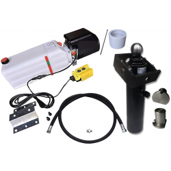 Hydraulika wywrotu 2m na 3 strony Z KOŁYSKĄ SKOK 520 5T 12V KIPRA PRZYCZEPKI