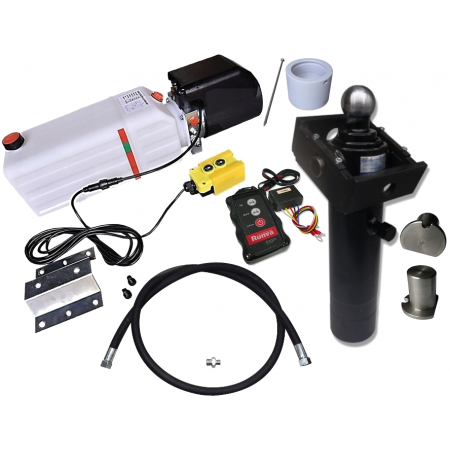 Hydraulika wywrotu 2m 520mm 5T 12V BEZPRZEWODOWA KIPRA PRZYCZEPKI