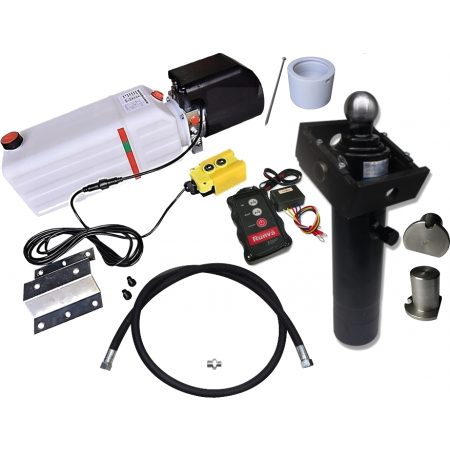 Hydraulika wywrotu 2m 520mm 5T 24V BEZPRZEWODOWA KIPRA PRZYCZEPKI