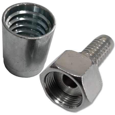 5x ZAKUWKA PROSTA PŁASKA M22 Z TULEJĄ DN13 - 1/2'