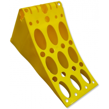 MOCNY Klin kliny pod koła 160 mm ADR blokada żółty BUS G46 LOKHEN