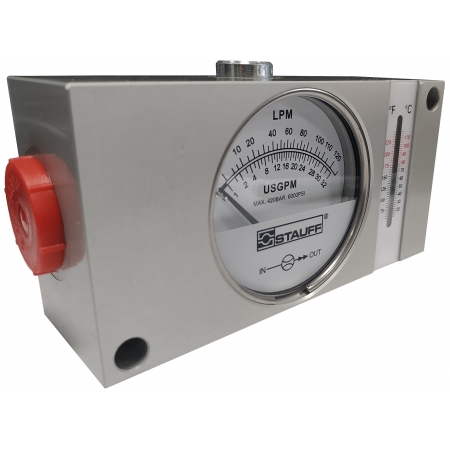 PRZEPŁYWOMIERZ 5-120L 3/4'' Z TERMOMETREM PRZEPŁYWOMIERZ 5-120L 3/4'' Z TERMOMETREM
