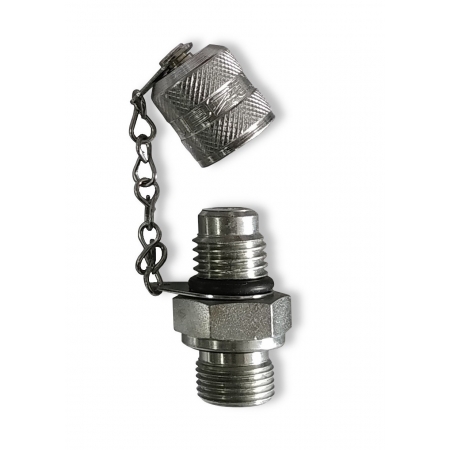 PRZYŁĄCZE POMIAROWE M16x2 - BSP 1/4'' Z ZAŚLEPKĄ PRZYŁĄCZE POMIAROWE M16x2 - BSP 1/4'' Z ZAŚLEPKĄ