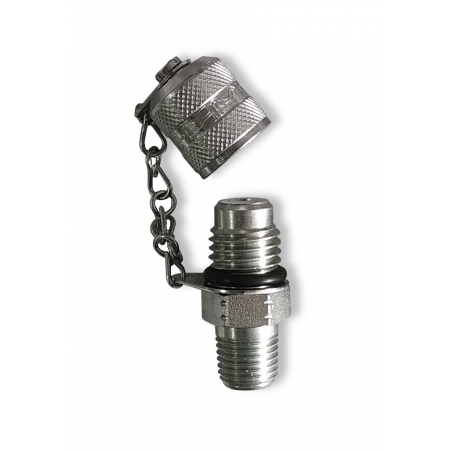 PRZYŁĄCZE POMIAROWE M16x2 - 1/4'' NPT Z ZAŚLEPKĄ