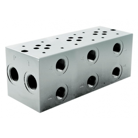 Blok 3-sekcyjny z zaworem CETOP 5509